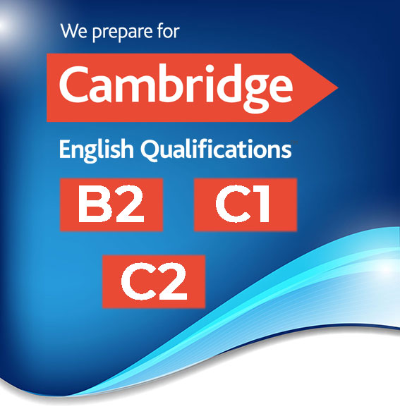 Banner de las clases de preparación de los exámenes Cambridge
