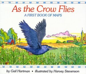 portada de un libro ilustrado de mapas llamado «As the Crow Flies»