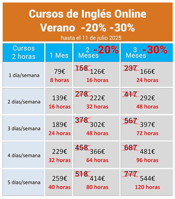 promociones cursos ingles