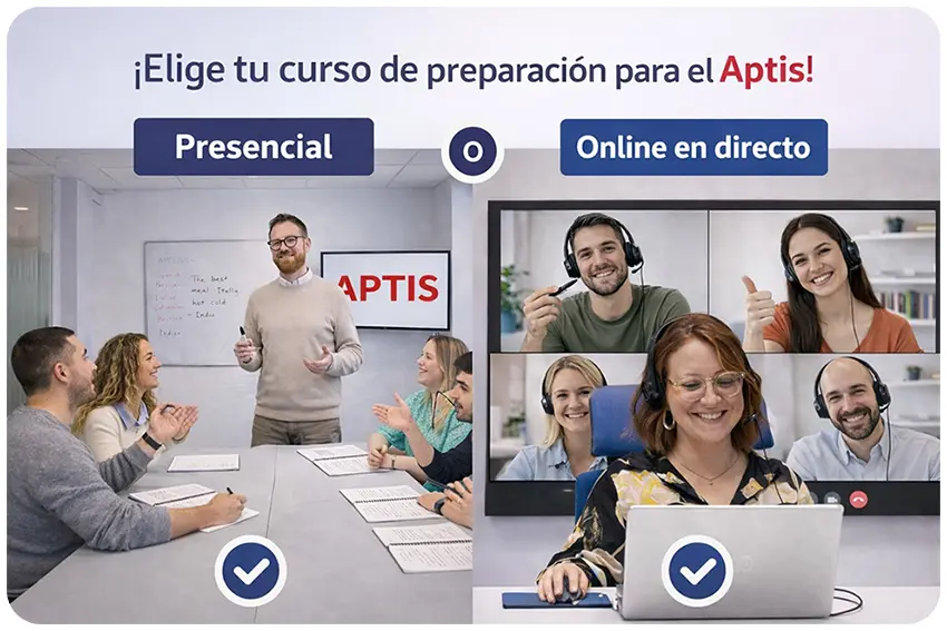 curso de preparación para el Aptis